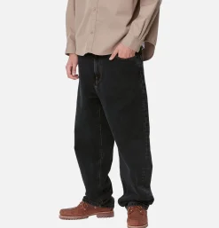 CARHARTT WIP Aaron Pant Black Stone Washed* Jeans