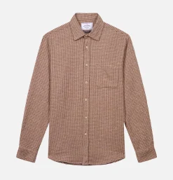 PORTUGUESE FLANNEL Abstract Shirt Brown* Shirts & Polos