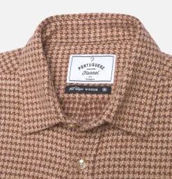 PORTUGUESE FLANNEL Abstract Shirt Brown* Shirts & Polos