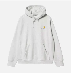 CARHARTT WIP American Script Hoodie Ash* Sweatshirts & Fleeces
