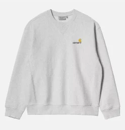 CARHARTT WIP American Script Sweat Ash Heather* Sweatshirts & Fleeces
