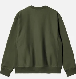 CARHARTT WIP American Script Sweat Tarragon* Sweatshirts & Fleeces