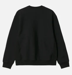 CARHARTT WIP American Script Sweatshirt Black* Knitwear