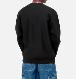 CARHARTT WIP American Script Sweatshirt Black* Knitwear