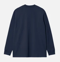 CARHARTT WIP American Tee Ls Air Force Blue* Sweatshirts & Fleeces