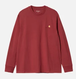 CARHARTT WIP American Tee Ls Tuscany Red* Sweatshirts & Fleeces