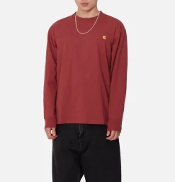 CARHARTT WIP American Tee Ls Tuscany Red* Sweatshirts & Fleeces