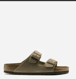 BIRKENSTOCK Arizona Sandals Taupe Soft Footbed*Women Sandales|Sandals