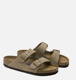 BIRKENSTOCK Arizona Sandals Taupe Soft Footbed*Women Sandales|Sandals