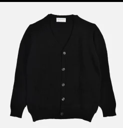WILLIAM LOCKIE Aryan Cardigan Black* Knitwear
