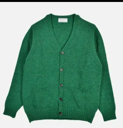 WILLIAM LOCKIE Aryan Cardigan Clover* Knitwear