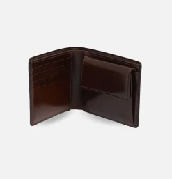 IL BUSSETTO Bi-fol Wallet/Coin Dark Brown* Small Leather Goods