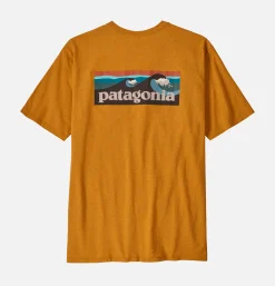 PATAGONIA Board Logo T-shirt Dried Mango* T-shirts
