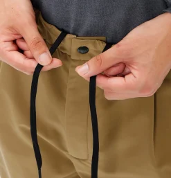 GOLDWIN Brushed Back One Tuck Pant Clay Beige* Trousers