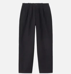 GOLDWIN Brushed Back One Tuck Pant Black* Trousers