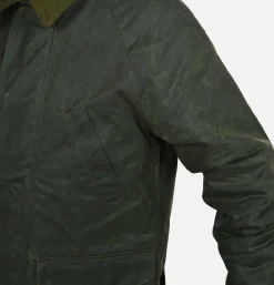 MANIFATTURA CECCARELLI Caban Wax Green* Coats & Jackets