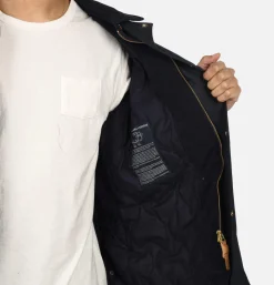 MANIFATTURA CECCARELLI Caban Wax Jacket Navy* Coats & Jackets