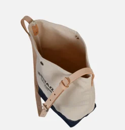 HERITAGE LEATHER COMPANY Canvas Bucket Shoulder Bag Navy* Shoulder Bags