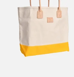 HERITAGE LEATHER COMPANY Canvas Day Tote Bag Yellow* Tote-bags