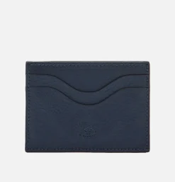 IL BISONTE Card Case Navy* Small Leather Goods