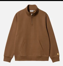 CARHARTT WIP Chase Neck Zip Sweat Tamarind* Sweatshirts & Fleeces