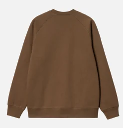 CARHARTT WIP Chase Sweat Chocolate Gold* Sweatshirts & Fleeces