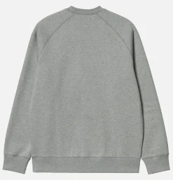 CARHARTT WIP Chase Sweat Grey Heather Gold* Sweatshirts & Fleeces