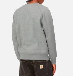 CARHARTT WIP Chase Sweat Grey Heather Gold* Sweatshirts & Fleeces