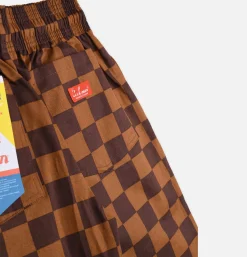 COOKMAN Chef Pant Checker Brown* Works Pant