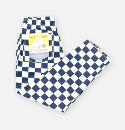COOKMAN Chef Pant Checker Navy* Works Pant