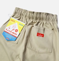 COOKMAN Chef Short Front Pocket Beige* Shorts
