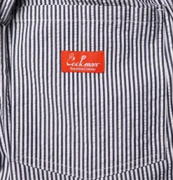 COOKMAN Chef Short Seersucker Navy* Shorts