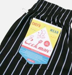 COOKMAN Chef Short Stripe Black* Shorts