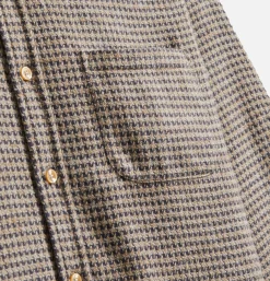 PORTUGUESE FLANNEL Chemise Abstract Pied Charcoal* Shirts & Polos