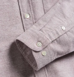 PORTUGUESE FLANNEL Chemise Brushed Oxford Bordeau* Shirts & Polos