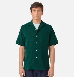 PORTUGUESE FLANNEL Chemise Cord Camp Collar Green* Shirts & Polos