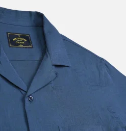 PORTUGUESE FLANNEL Chemise Message Blue* Shirts & Polos