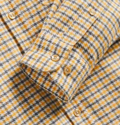 PORTUGUESE FLANNEL Chemise Plate Yellow* Shirts & Polos