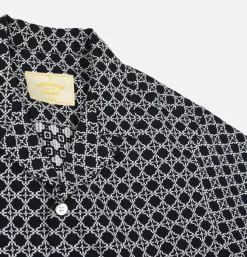 PORTUGUESE FLANNEL Chemise Tile White Navy* Shirts & Polos