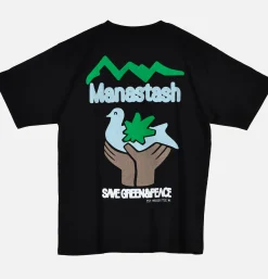 MANASTASH Citee Pigion Black* T-shirts