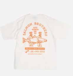 MANASTASH Citee Salmon White* T-shirts