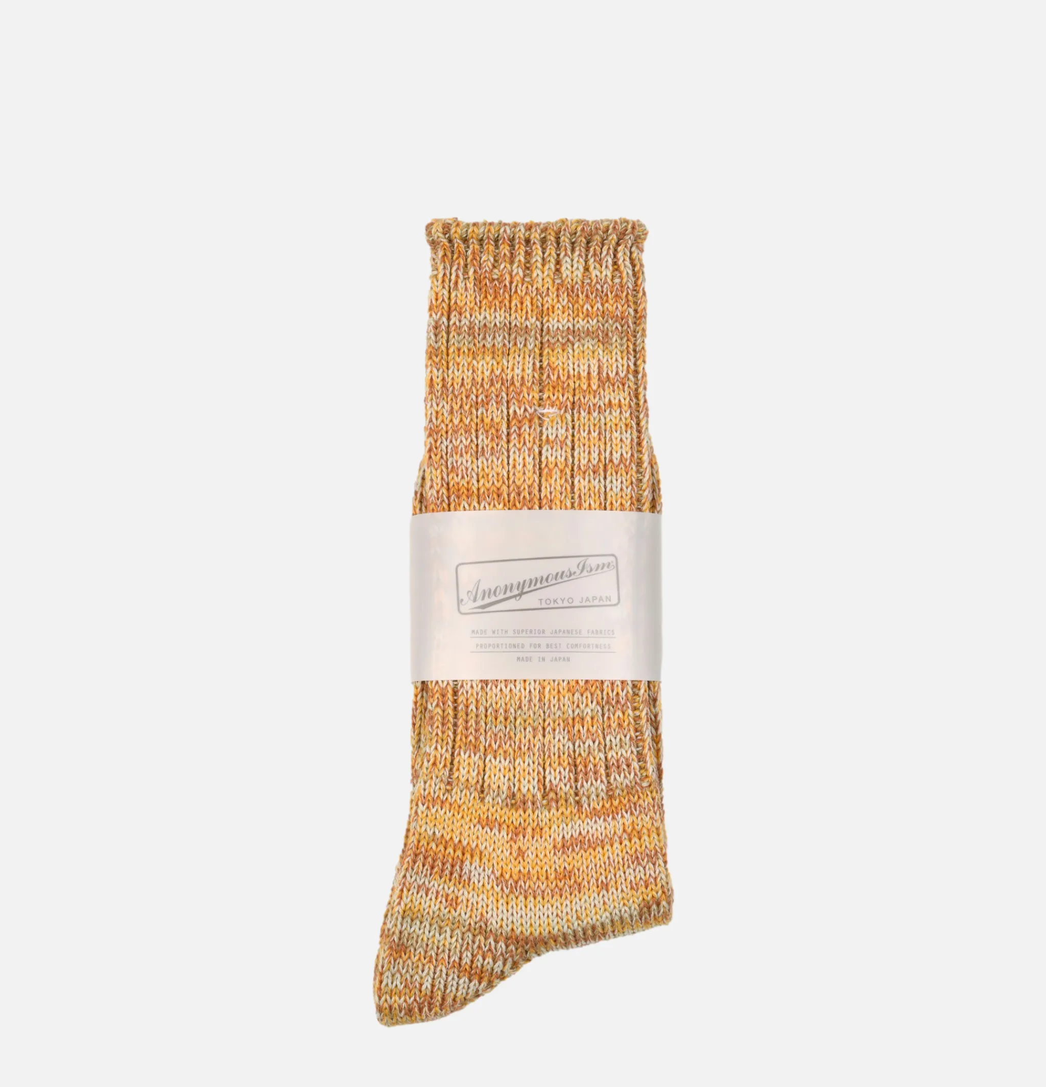 ANONYMOUS ISM 5color Mix Crew Socks Yellow* Socks