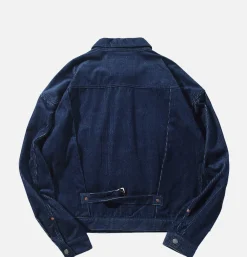 STANDARD TYPES Corduroy Collar Jacket Denim* Veste