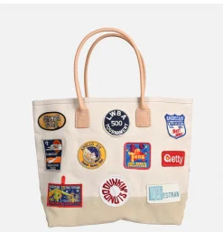 HERITAGE LEATHER COMPANY Daytote With Vintage Patches* Tote-bags