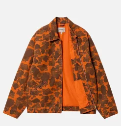 CARHARTT WIP Detroit Jacket Camo Duck Tumeric* Veste
