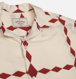 PORTUGUESE FLANNEL Diamonds Ecru Shirt* Shirts & Polos