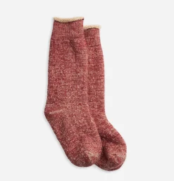 ROTOTO Double Face Red Brown* Socks