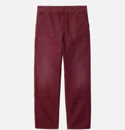CARHARTT WIP Double Knee Pant Malbec* Trousers