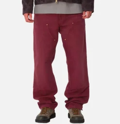 CARHARTT WIP Double Knee Pant Malbec* Trousers