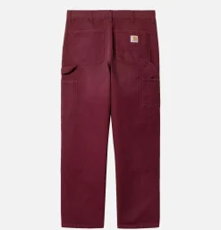 CARHARTT WIP Double Knee Pant Malbec* Trousers